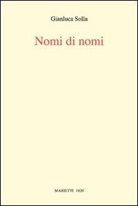 Nomi di nomi - Gianluca Solla - copertina