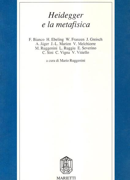 Heidegger e la metafisica - copertina