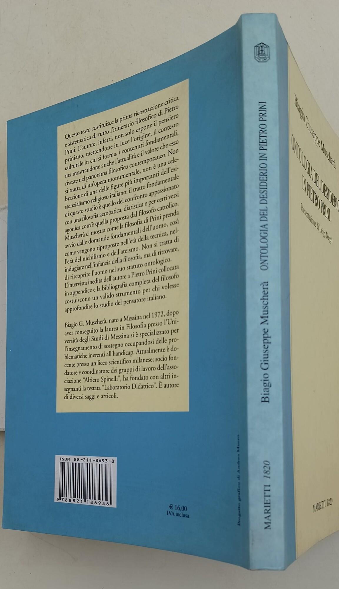 Ontologia del desiderio in Pietro Prini