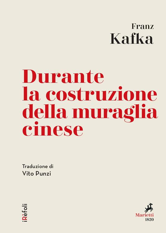 Durante la costruzione della muraglia cinese - Franz Kafka,Vito Punzi - ebook
