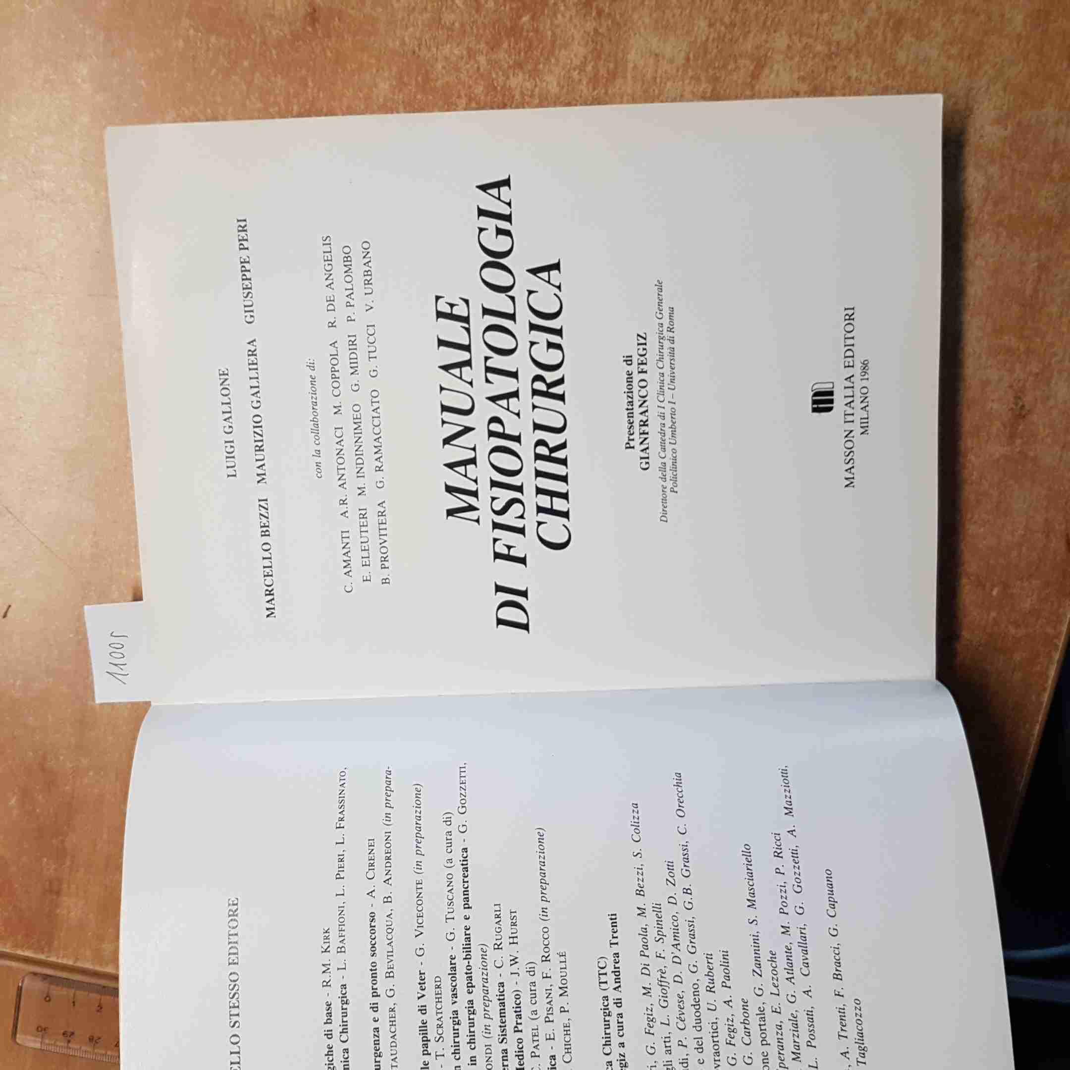 Manuale di fisiopatologia chirurgica