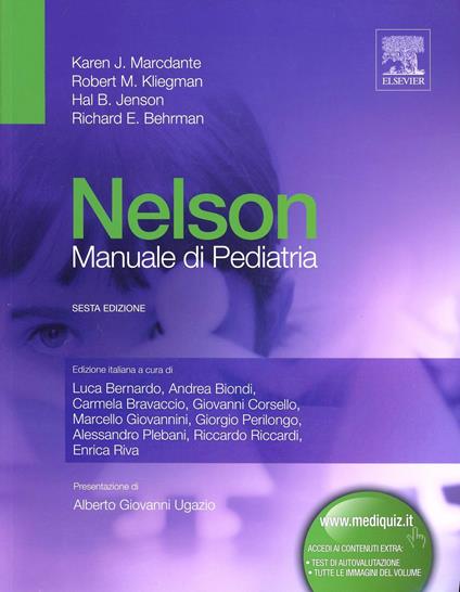 Nelson. Manuale di pediatria - Karen J. Marcdante,Robert M. Kliegman,Hal B. Jenson - copertina