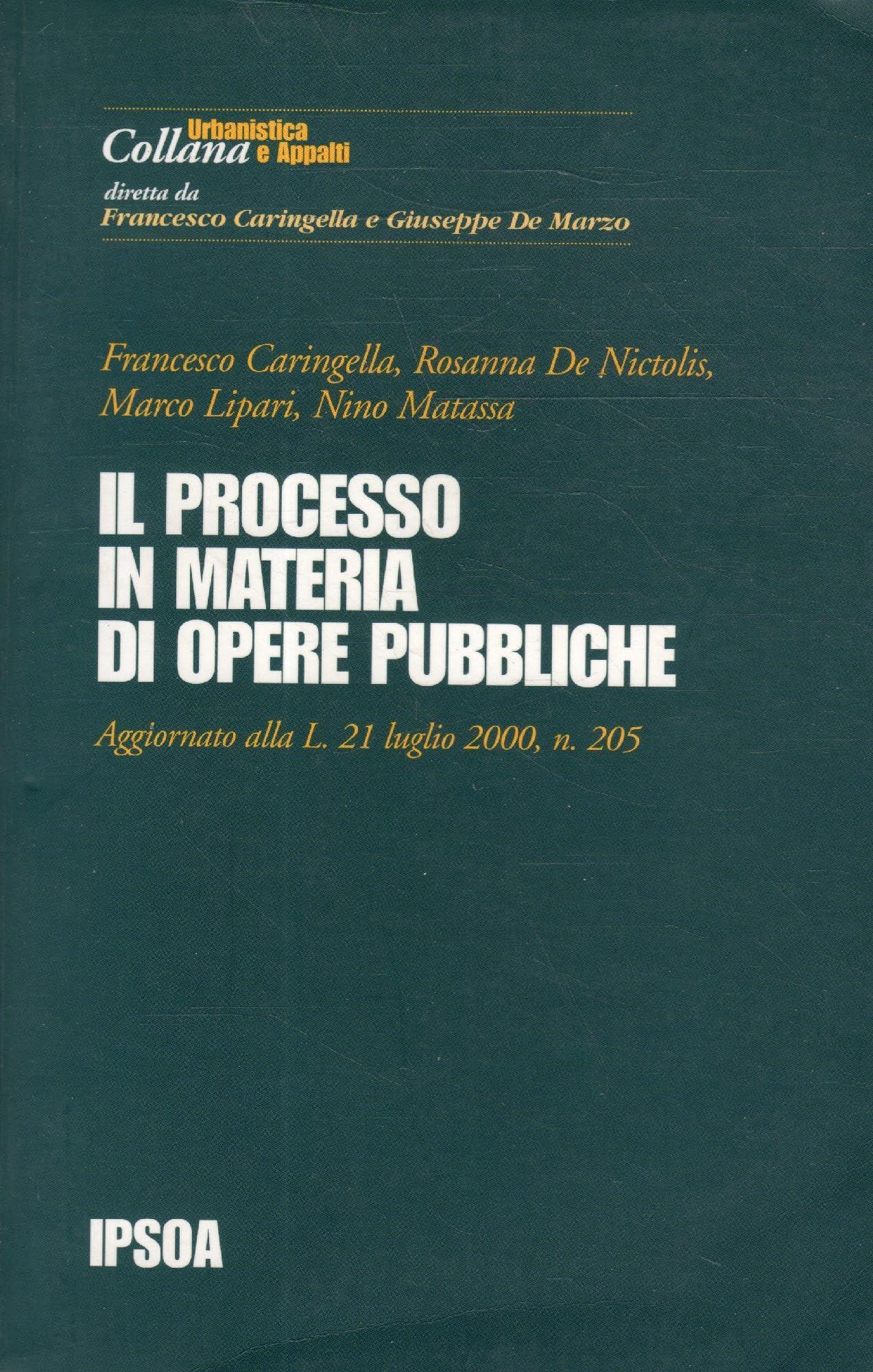 Il processo in materia di opere pubbliche