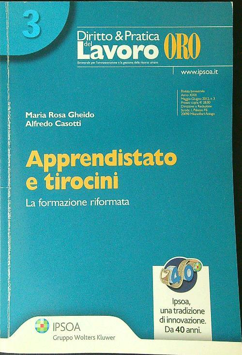 Apprendistato e tirocini. La formazione riformata