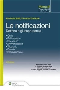 Le notificazioni - Antonella Batà,Vincenzo Carbone - ebook