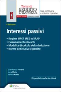 Interessi passivi - Gianfranco Ferranti,Luca Miele,Valeria Russo - copertina