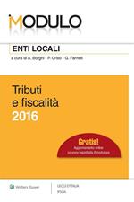 Modulo enti locali 2016. Tributi e fiscalità