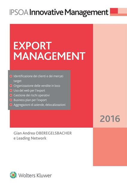 Export management - Gian Andrea Oberegelsbacher - ebook