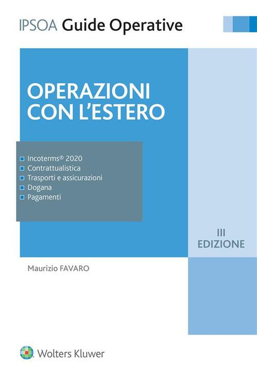Operazioni con l'estero - Maurizio Favaro - ebook
