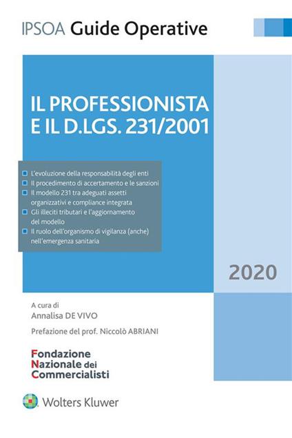Il professionista e il D.Lgs. 231-2001 - Annalisa De Vivo - ebook