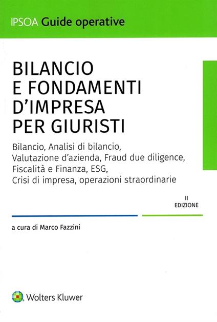 Bilancio e fondamenti d'impresa per giuristi - copertina