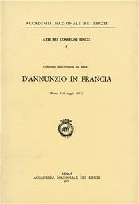 D'Annunzio in Francia - copertina