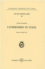 L' averroismo in Italia