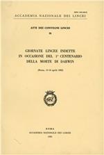 Giornate lincee indette in occasione del 1º centenario della morte di Darwin