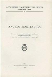 Angelo Monteverdi - Gianfranco Contini - copertina