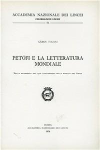 Petöfi e la letteratura mondiale - Gabor Tolnai - copertina