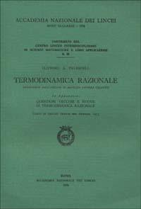 Termodinamica razionale - A. Truesdell Clifford - copertina