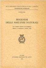 Biogenesi delle sostanze naturali. 7º Corso estivo di chimica (Milano, 21 settembre-3 ottobre 1962)
