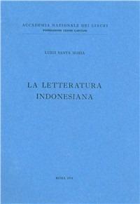 La letteratura indonesiana - Luigi Santa Maria - copertina