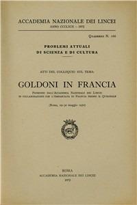 Goldoni in Francia - copertina