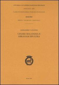 Cesare Malanima e Abraham Ibn Ezra - Alessandro Catastini - copertina