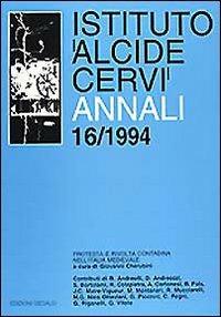 Annali Istituto Alcide Cervi (1994). Vol. 16 - copertina