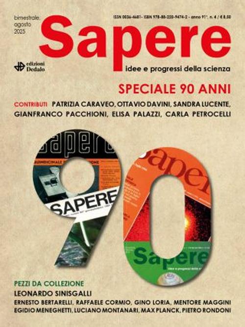 Sapere. Idee e progressi della scienza (2025). Vol. 4 - copertina