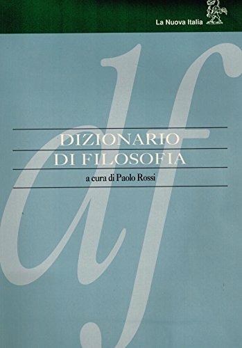 Dizionario di filosofia - copertina