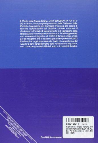 Profilo della lingua italiana. Livelli di riferimento del QCER A1, A2, B1, B2. Per le Scuole superiori. Con CD-ROM - Barbara Spinelli,Francesca Parizzi - 2