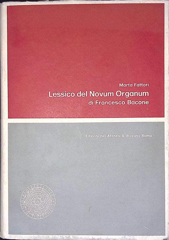 Lessico del Novum Organum di Francesco Bacone