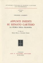 Appunti inediti su Renato Cartesio. «La storia della filosofia»