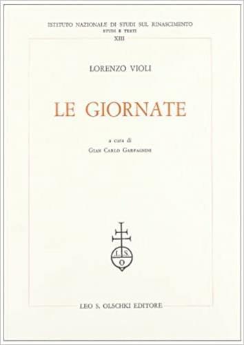 Le giornate - Lorenzo Violi - copertina