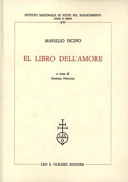 El libro dell'amore - Marsilio Ficino - copertina