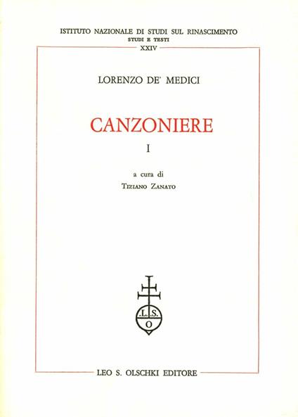 Canzoniere - Lorenzo de'Medici - copertina