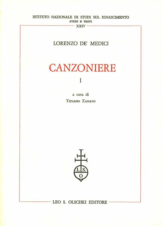 Canzoniere - Lorenzo de'Medici - copertina
