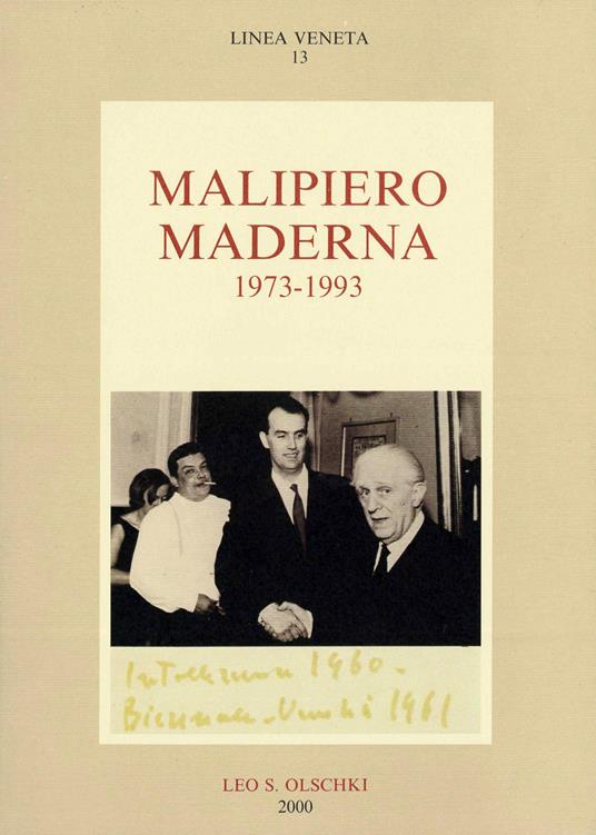 Malipiero-Maderna (1973-1993) - copertina
