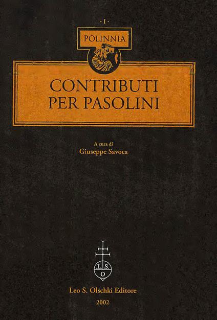 Contributi per Pasolini - copertina