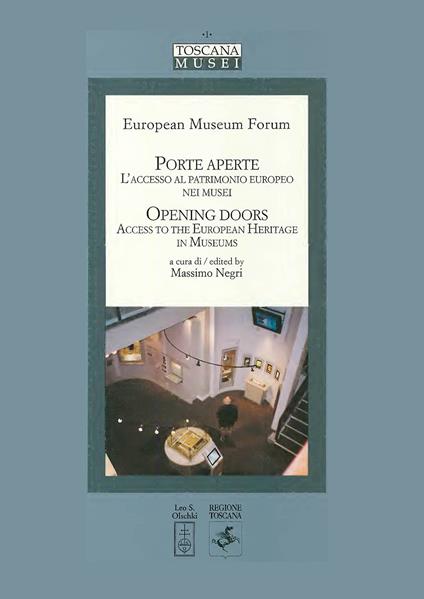 Porte aperte. L'accesso al patrimonio europeo nei musei-Open doors. Access to the European Heritage in museums - copertina