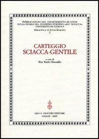 Carteggio Sciacca-Gentile - copertina