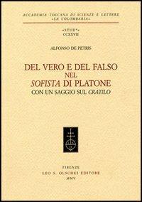 Del vero e del falso nel Sofista di Platone - Alfonso De Petris - copertina