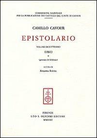 Epistolario. Vol. 18: (1861) - Camillo Cavour - copertina