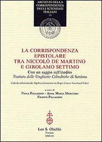 La corrispondenza tra Niccolò De Martino e Girolamo Settimo - copertina