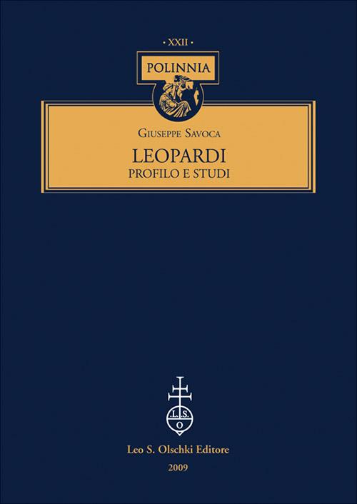 Leopardi. Profilo e studi - Giuseppe Savoca - copertina