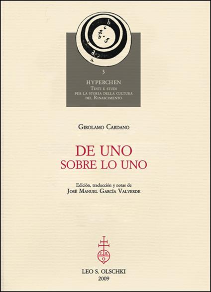 De uno-Sobre lo uno. Ediz. bilingue - Girolamo Cardano - copertina