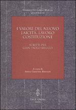 I valori del nuovo; laicità, lavoro, costituzione. Scritti per Gian Paolo Meucci