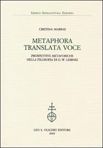 Metaphora translata voce. Prospettive metaforiche nella filosofia di G. W. Leibniz