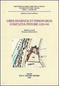 Liber hominum et personarum comitatus Pistorii (1293-94) - copertina