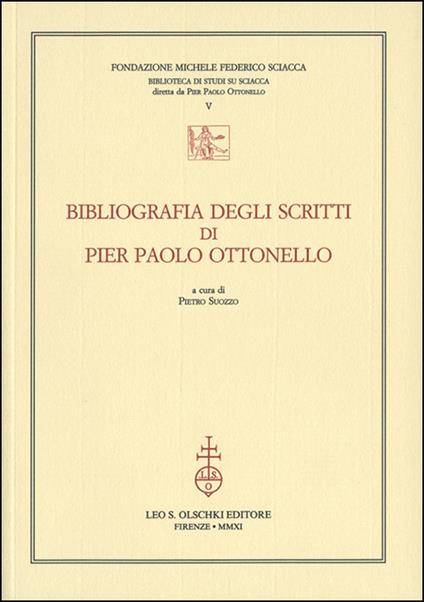 Bibliografia degli scritti di Pier Paolo Ottonello - copertina