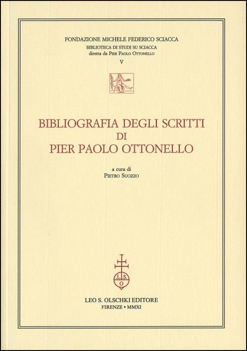 Bibliografia degli scritti di Pier Paolo Ottonello - copertina