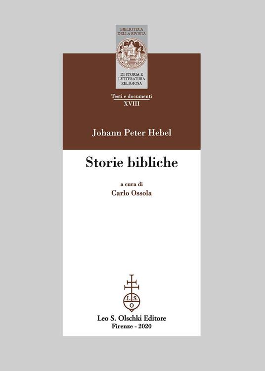 Storie bibliche - Johann Peter Hebel - copertina